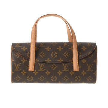 Louis Vuitton Monogram Sonatine Brown M51902 Women's Canvas Handbag