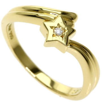 Christian Dior Dior Star Motif Diamond Ring / K18 Yellow Gold Ladies