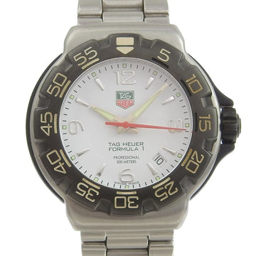 Tag Heuer Formula 1 Date Men's Quartz Battery Watch White Dial WAC1111 0