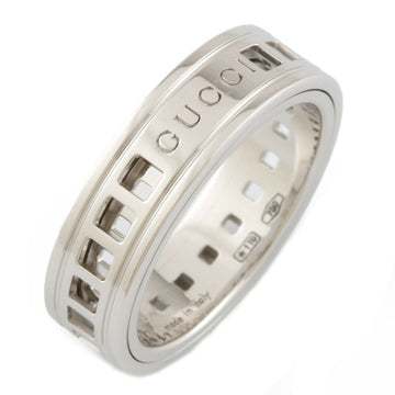 Gucci K18WG Ring Scroll # 12 No. 11.5 Ladies 18K K18 White Gold