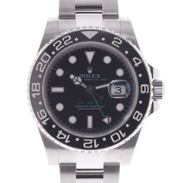 ROLEX GMT Master 2 Black Bezel 116710LN Men's SS Watch Automatic Dial