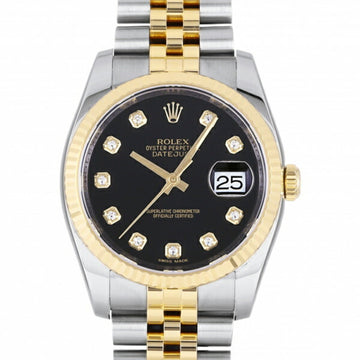 Rolex Datejust 36 116233G black dial watch men