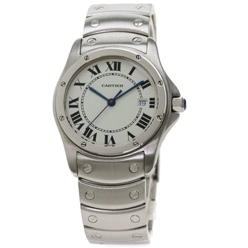 Cartier W20027K1 Santo Cougar Watch Stainless Steel / SS Men's CARTIER