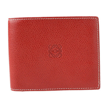 Loewe Anagram folio wallet leather red billfold
