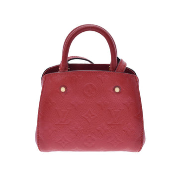 Louis Vuitton Monogram Emplant Montaigne Nano Series M50865 Women's Leather Shoulder Bag