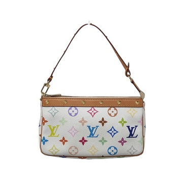 Louis Vuitton Monogram Multicolor Pochette Accessoire Accessory Pouch M92649 Bron White