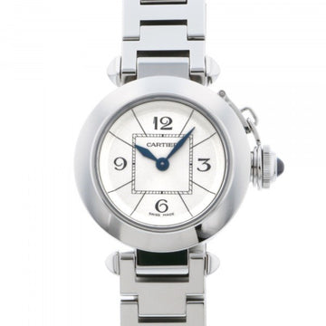 Cartier Pasha Mispasha W3140007 silver dial used watch ladies