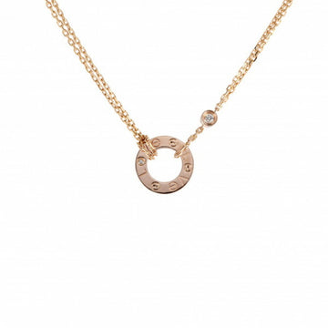 Cartier Love 2P diamond necklace/pendant K18PG pink gold