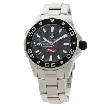 TAG Heuer WAJ211A Aqua Racer Caliber 5 Diving Flag Watch Stainless Steel / SS Men's HEUER