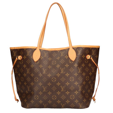 Louis Vuitton Neverfull MM Monogram Shoulder Bag Canvas Brown Women's