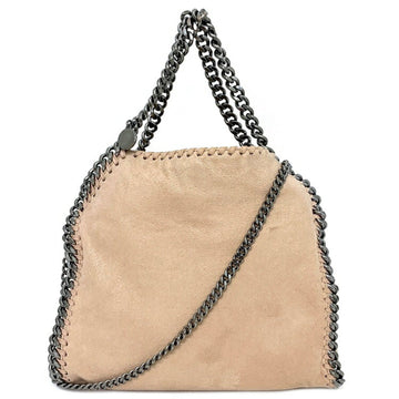 Stella McCartney Chain 2way Pink Beige 371223 W9132 Handbag Faux Leather STELLA McCARTNEY Ladies