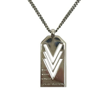 Louis Vuitton triple V VVV necklace silver 925 SV925 M00050 DI0176 jewelry men pendant accessories