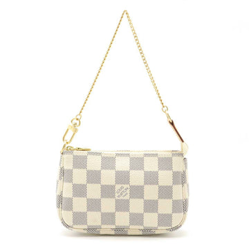 Louis Vuitton Damier Azur Mini Pochette Accessoires Chain Pouch N58010