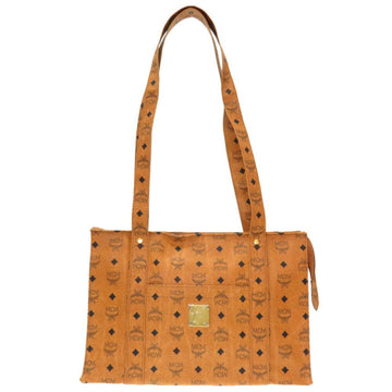 MCM Monogram Pattern PVC Brown Tote Bag 0226