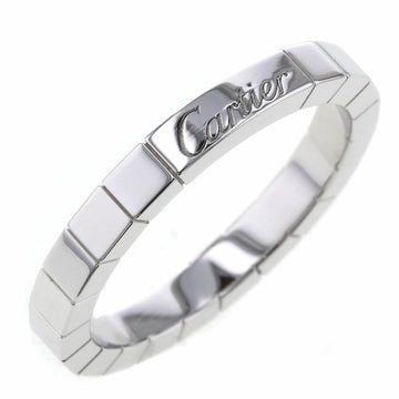 Cartier Ring Laniere Width Approx. 3mm K18 White Gold No. 19 Men's CARTIER