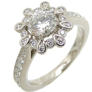 Harry Winston Pt950 Blossom Engagement Diamond Women's Ring Platinum No. 6.5
