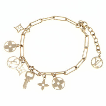 Louis Vuitton Bracelet Brasserie Roman Holiday M80273 Gold Metal Women's Monogram Flower LOUIS VUITTON