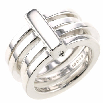 Gucci Ring 4 Row Silver 925 Upper No. 8 - Lower 10 Ladies GUCCI
