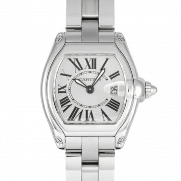Cartier Roadster SM W62016V3 silver dial watch men's