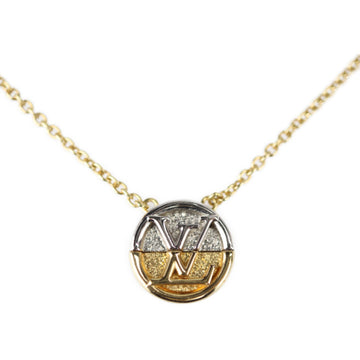 Louis Vuitton Collier L TO V Necklace M69643 Metal Gold Silver