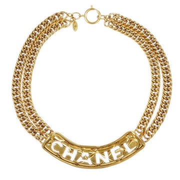 CHANEL Gold Pendant Necklace 3795 70366