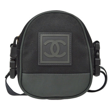 CHANEL Sport Line Cross Body Shoulder Bag Black 70631