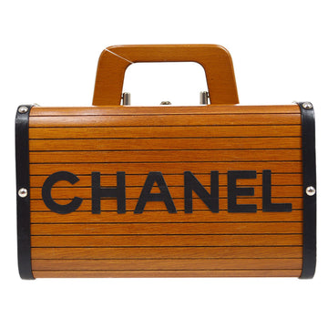 CHANEL 1994-1996 Wooden Vanity Handbag 54877