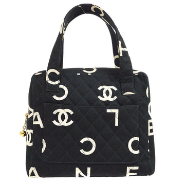 CHANEL ICON Tote Handbag Black 45956
