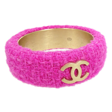 CHANEL Bangle Pink Tweed 09A 45991