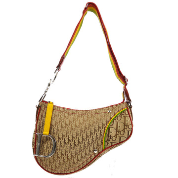 Christian Dior 2004 Trotter Saddle Shoulder Bag Rasta 46386