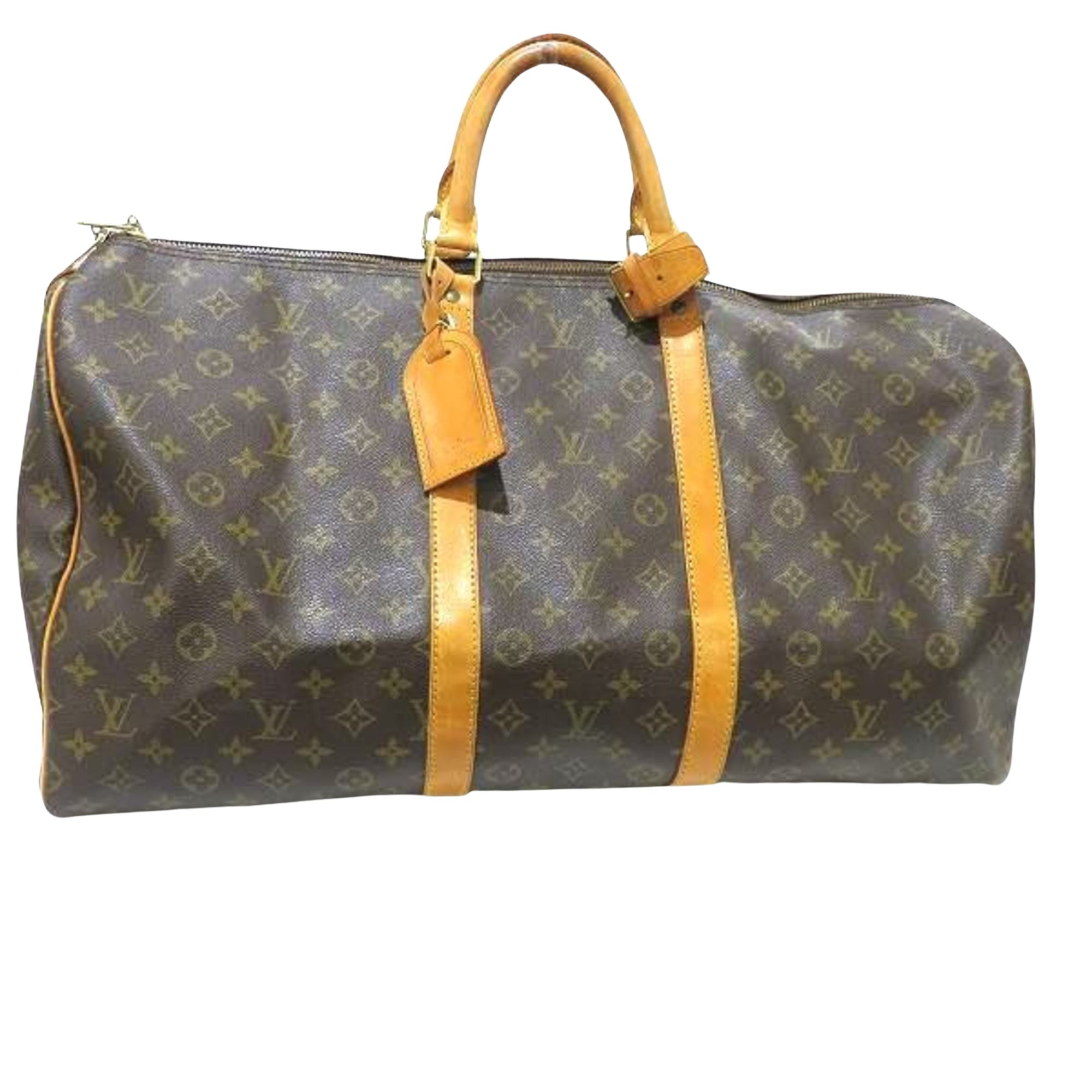 Louis Vuitton Yellow Monogram Vernis Mercer Keepall Duffle Bag 88lv317s