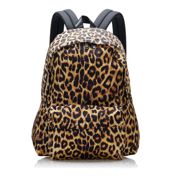 Celine Leopard Print Backpack