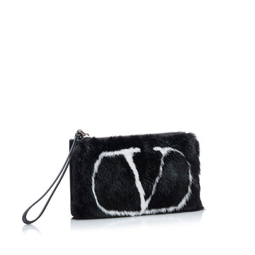 Valentino Garavani V logo Clutch Bag