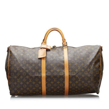 Louis Vuitton Monogram Keepall Bandouliere 60 Travel Bag