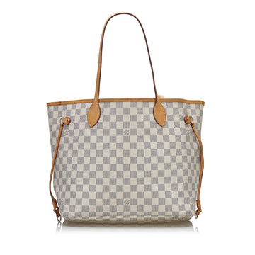 Louis Vuitton Damier Azur Neverfull MM Tote Bag