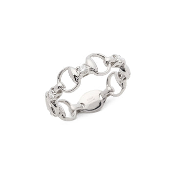 Gucci Diamond Horsebit Ring