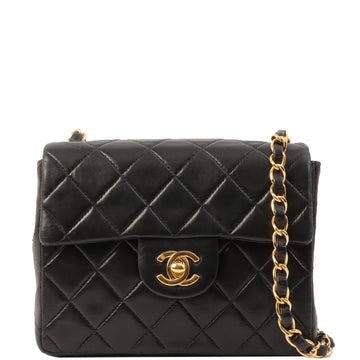 Chanel Around 2000 Made Classic Flap Chain Bag Mini Black