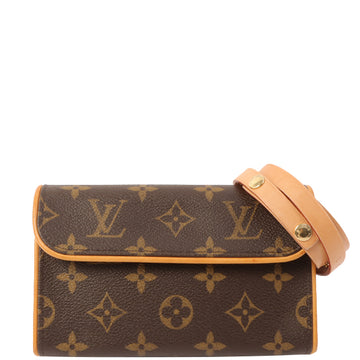 Louis Vuitton 2004 Made Canvas Monogram Pochette Florentine Brown