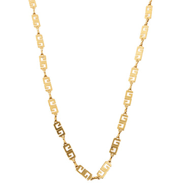 Givenchy Logo Plate Chain Necklace