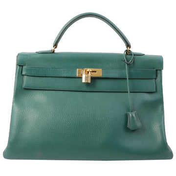 Hermes 1994 Made Kelly Bag 40Cm Green