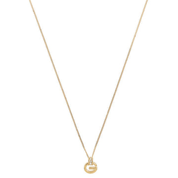 Givenchy Rhinestone Logo Plate Necklace