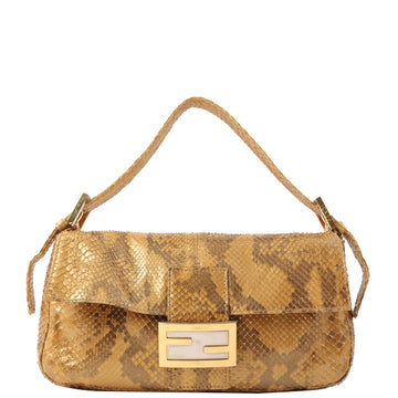 Fendi Python Mama Baguette Gold