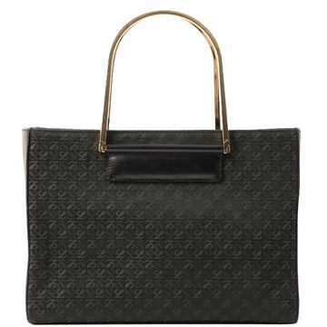 Loewe Canvas Anagram Pattern Tote Bag Black/Green