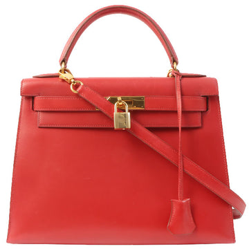 Hermes 1994 Made Kelly Bag 28Cm Rouge Vif