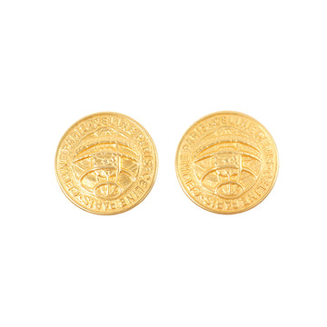 Celine Round Design Logo Earrings