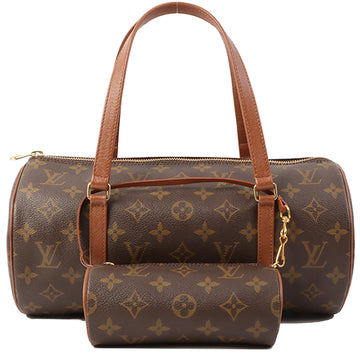 Louis Vuitton 1993 Made Canvas Monogram Papillon Gm With Micro Bag Brown