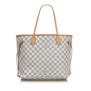 Louis Vuitton Damier Azur Neverfull MM Tote Bag