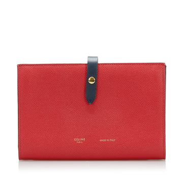 Celine Bicolor Strap Multifunction Wallet Long Wallets