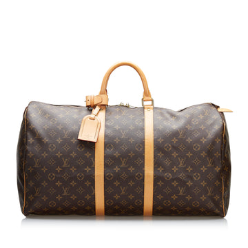 Louis Vuitton Monogram Keepall 55 Travel Bag