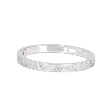 Cartier Pave Love Bangle Bracelet